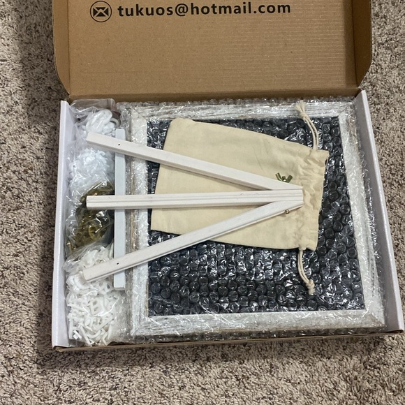 Double sided letter board 10x10 rustic frame - Picture 7 of 12